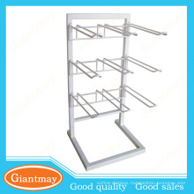 white metal wire counter display rack for hanging items